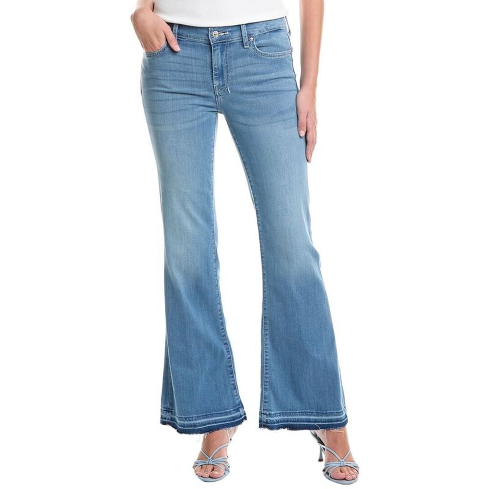 7 For All Mankind Womens  Dojo Tailorless Marrakech Flare Trouser Jean